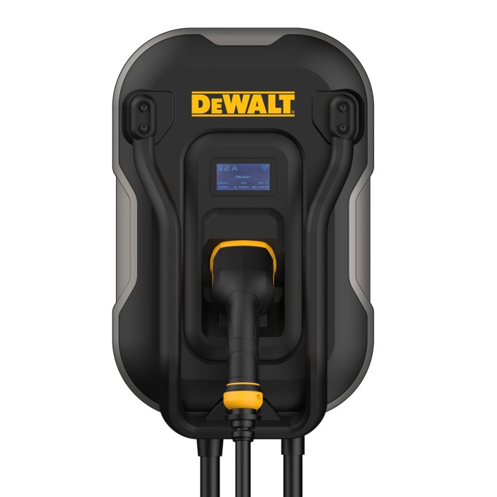 Borne de recharge murale pour véhicule électrique - DEWALT - 7,4kW - Type 2 - 5 m - 32A - 380V AC Borne de recharge murale pour véhicule électrique - DEWALT - 7,4kW - Type 2 - 5 m - 32A - 380V AC