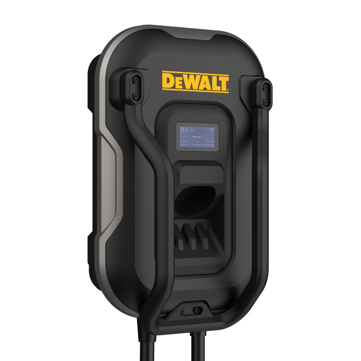 Borne de recharge murale pour véhicule électrique - DEWALT - 7,4kW - Type 2 - 5 m - 32A - 380V AC Borne de recharge murale pour véhicule électrique - DEWALT - 7,4kW - Type 2 - 5 m - 32A - 380V AC