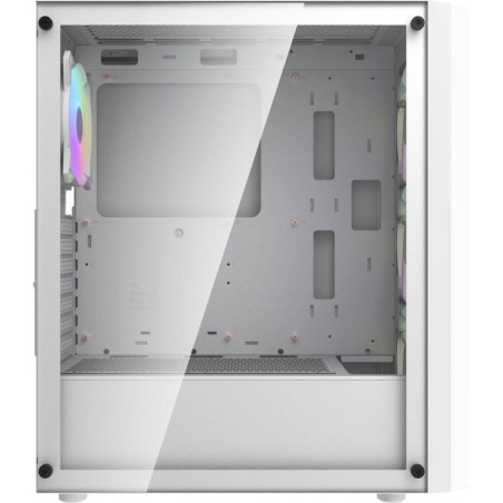 DARKFLASH - DF-DK351CL6-WH - DK351 - Boitier PC sans alimentation - Moyen tour - Format ATX - Blanc