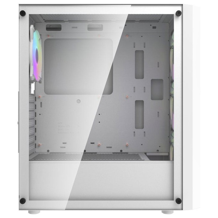 DARKFLASH - DF-DK351CL6-WH - DK351 - Boitier PC sans alimentation - Moyen tour - Format ATX - Blanc DARKFLASH - DF-DK351CL6-WH - DK351 - Boitier PC sans alimentation - Moyen tour - Format ATX - Blanc