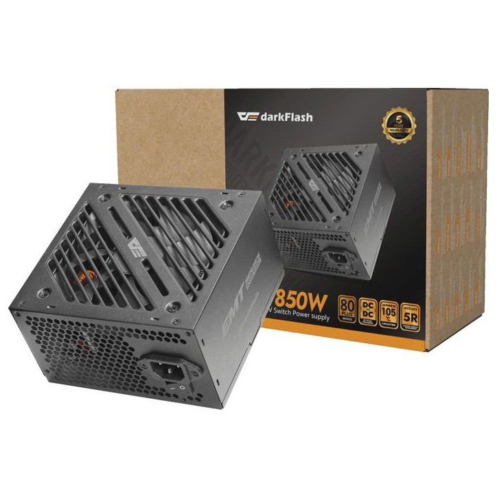DARKFLASH EMT - Alimentation PC non modulaire - 850 W - 80Plus Bronze DARKFLASH EMT - Alimentation PC non modulaire - 850 W - 80Plus Bronze