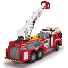 Dickie Camion de pompiers télécommandé a échelle extensible rouge