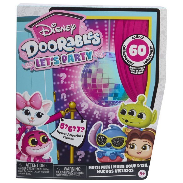 Doorables Coffret 4 mini-figurines DISNEY, Let's Party Multi Peek, Modele aléatoire a collectionner, Des 5 ans Doorables Coffret 4 mini-figurines DISNEY, Let's Party Multi Peek, Modele aléatoire a collectionner, Des 5 ans