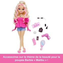 BARBIE équipe de Reve « Malibu »-Poupée et 8 accessoires - Barb