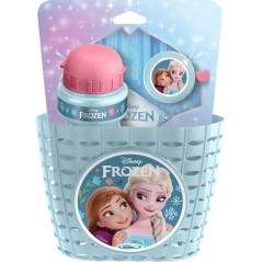 Accessoires pour vélo - DISNEY - La Reine des Neiges - Corbeille, bidon et sonnette - Tout type de guidon - Des 3 ans