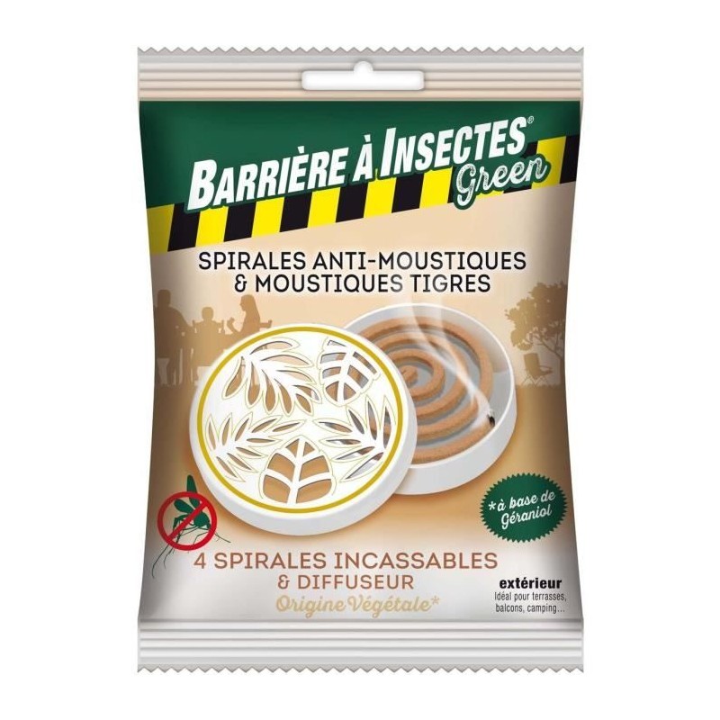 Spirales anti-moustiques a base de géraniol - BARRIERE A INSECTES - D