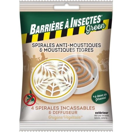 Spirales anti-moustiques a base de géraniol - BARRIERE A INSECTES - D