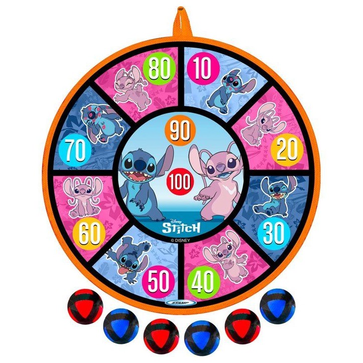 Cible et balles fléchettes - DISNEY - Stitch - Scratch - 36 cm Cible et balles fléchettes - DISNEY - Stitch - Scratch - 36 cm