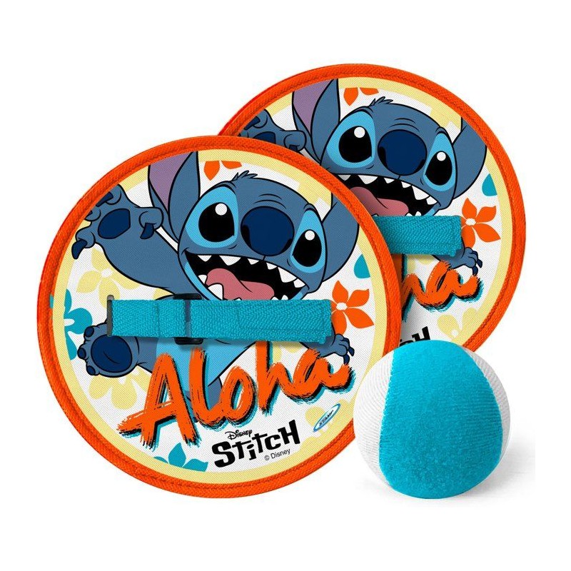 Jeu de lance-attrape balle - DISNEY - Stitch - 2 raquettes scratch