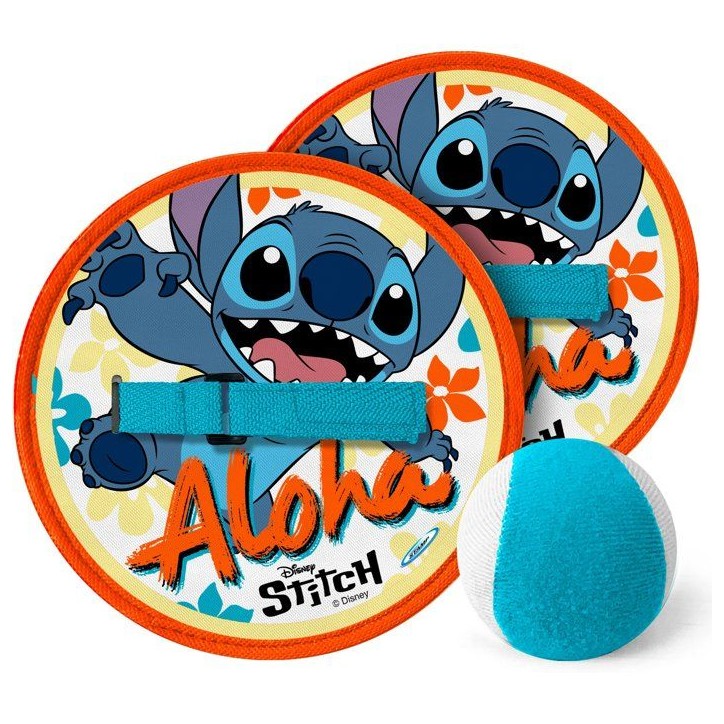 Jeu de lance-attrape balle - DISNEY - Stitch - 2 raquettes scratch Jeu de lance-attrape balle - DISNEY - Stitch - 2 raquettes scratch