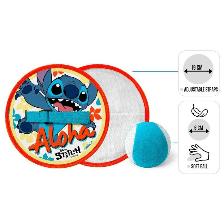 Jeu de lance-attrape balle - DISNEY - Stitch - 2 raquettes scratch Jeu de lance-attrape balle - DISNEY - Stitch - 2 raquettes scratch
