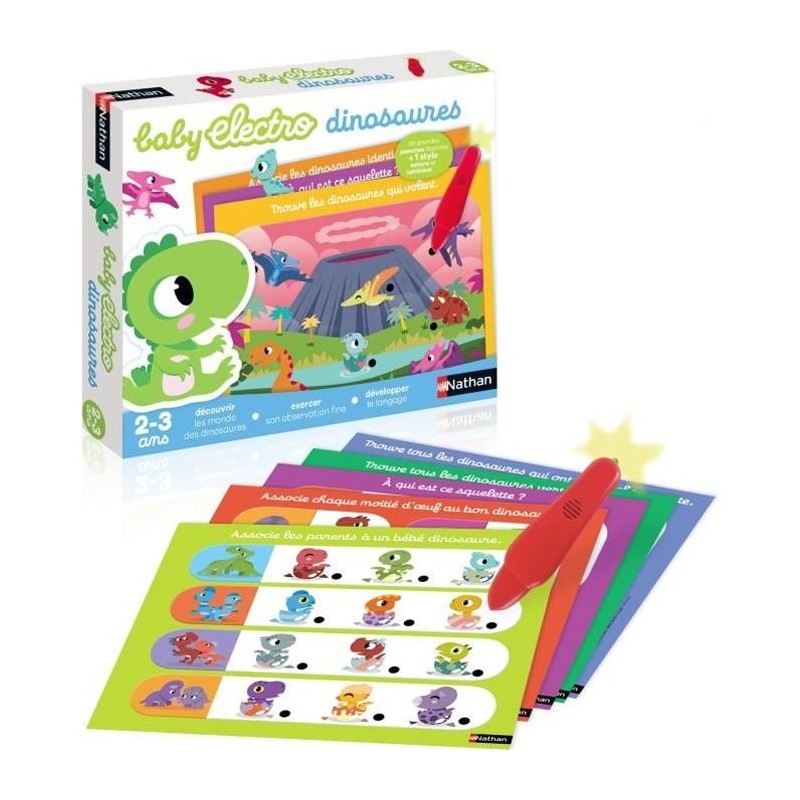 Jeu éducatif électronique - NATHAN - Baby Electro - Dinosaures - 2 a