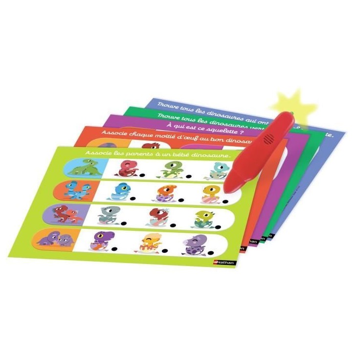 Jeu éducatif électronique - NATHAN - Baby Electro - Dinosaures - 2 ans - Intérieur