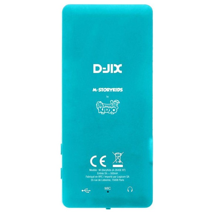 Baladeur a histoire - D-JIX- M-STORYKIDS - 2,4 - + de 150 histoires intégrées - Autonomie 25h - Bluetooth - 4GB - 300 mAh - US Baladeur a histoire - D-JIX- M-STORYKIDS - 2,4 - + de 150 histoires intégrées - Autonomie 25h - Bluetooth - 4GB - 300 mAh - US