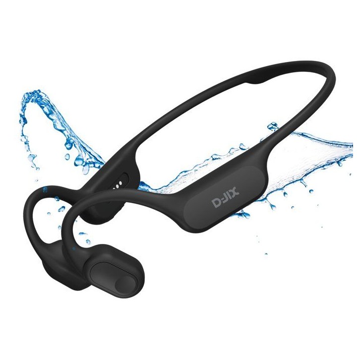 Écouteurs a conduction osseuse sans fil - D-JIX - TRITON 600 - Bluetooth + MP3 - 32 Go - Autonomie 2h15 - Noir