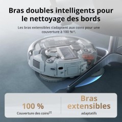 DJI ROMO A - Robot Aspirateur Laveur avec Station - Robot Transparent
