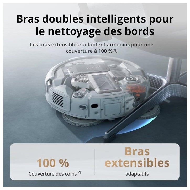 DJI ROMO A - Robot Aspirateur Laveur avec Station - Robot Transparent - 25 000 Pa - Détection au millimetre - 200 j sans Entret DJI ROMO A - Robot Aspirateur Laveur avec Station - Robot Transparent - 25 000 Pa - Détection au millimetre - 200 j sans Entret