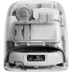 DJI ROMO P - Robot Aspirateur Laveur avec Station - Design Transparent