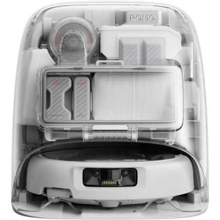 DJI ROMO P - Robot Aspirateur Laveur avec Station - Design Transparent