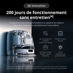 DJI ROMO P - Robot Aspirateur Laveur avec Station - Design Transparent