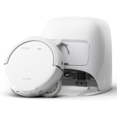 DJI ROMO S - Robot Aspirateur Laveur avec Station - 25 000 Pa - Détec