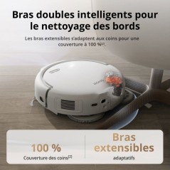 DJI ROMO S - Robot Aspirateur Laveur avec Station - 25 000 Pa - Détec
