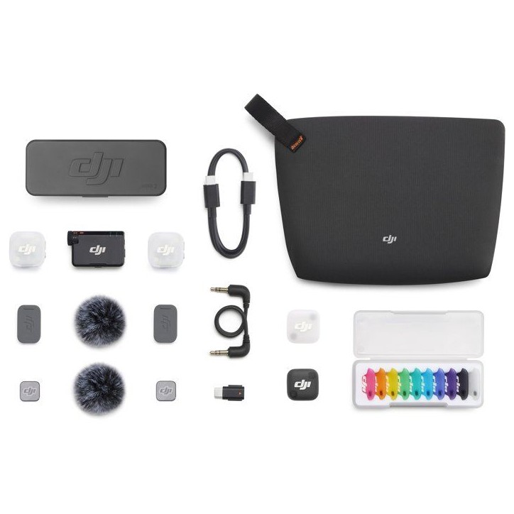 Micro sans fil - DJI - Mic Mini 2 - 2 TX - 1 RX - Boîtier de charge Micro sans fil - DJI - Mic Mini 2 - 2 TX - 1 RX - Boîtier de charge