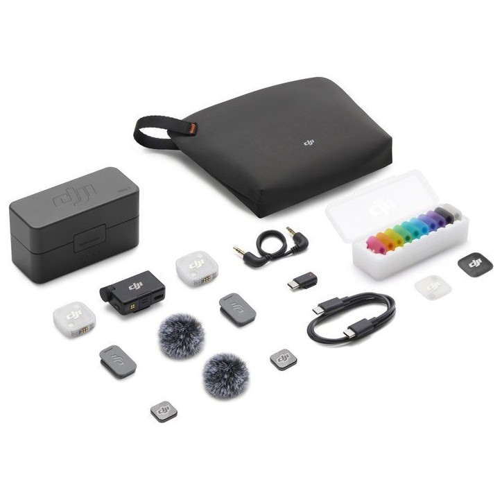 Micro sans fil - DJI - Mic Mini 2 - 2 TX - 1 RX - Boîtier de charge Micro sans fil - DJI - Mic Mini 2 - 2 TX - 1 RX - Boîtier de charge