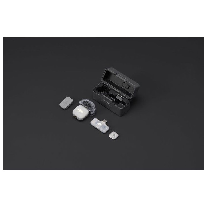 Micro sans fil - DJI - Mic Mini 2 - 1 TX - 1 RX mobile - Boîtier de charge Micro sans fil - DJI - Mic Mini 2 - 1 TX - 1 RX mobile - Boîtier de charge