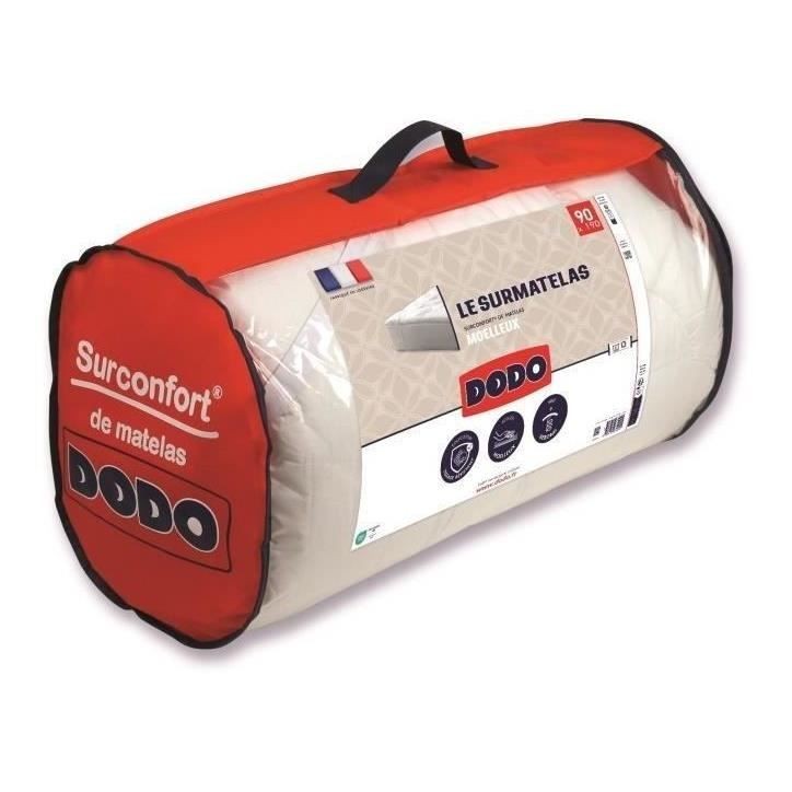 Surmatelas DODO - Moelleux - 90 x 190 cm - Blanc Surmatelas DODO - Moelleux - 90 x 190 cm - Blanc