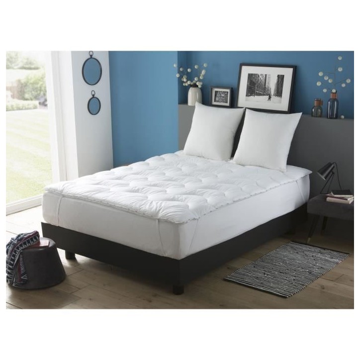 Surmatelas DODO - Moelleux - 90 x 190 cm - Blanc Surmatelas DODO - Moelleux - 90 x 190 cm - Blanc