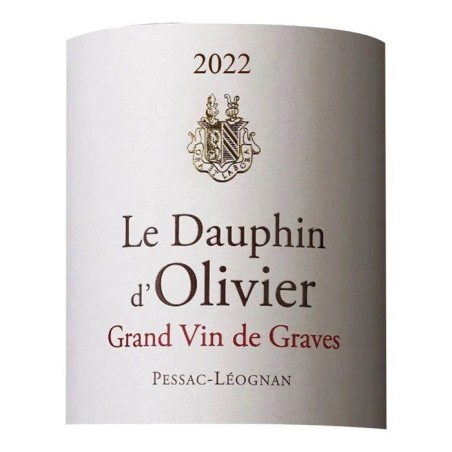 Le Dauphin d'Olivier 2022 Pessac-Léognan Grand Cru - Vin rouge de Bordeaux