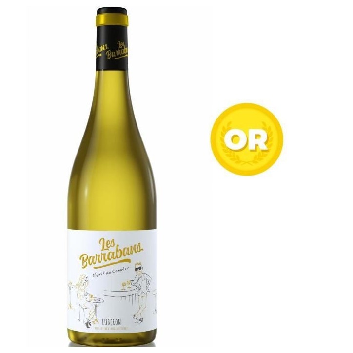 Les Barrabans 2024 Luberon - Vin blanc de la Vallée du Rhône Les Barrabans 2024 Luberon - Vin blanc de la Vallée du Rhône