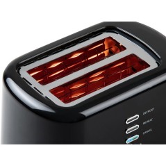 Grille-pain électrique - DOMO - DO963T - 800 W - 2 fentes - Noir