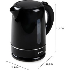 Bouilloire - DOMO - DO9256WK - 2200 W - 1,7 L - Socle 360° - Noir