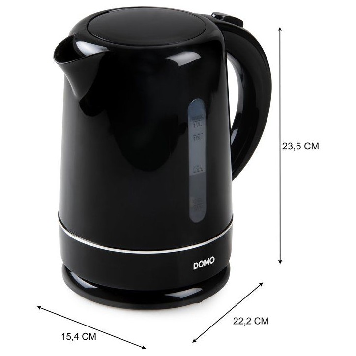 Bouilloire - DOMO - DO9256WK - 2200 W - 1,7 L - Socle 360° - Noir Bouilloire - DOMO - DO9256WK - 2200 W - 1,7 L - Socle 360° - Noir