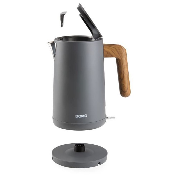 Bouilloire électrique - DOMO - DO9268WK - 2200 W - 1,7 L - Socle 360° - Noir / Bois Bouilloire électrique - DOMO - DO9268WK - 2200 W - 1,7 L - Socle 360° - Noir / Bois