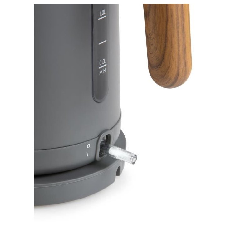 Bouilloire électrique - DOMO - DO9268WK - 2200 W - 1,7 L - Socle 360° - Noir / Bois Bouilloire électrique - DOMO - DO9268WK - 2200 W - 1,7 L - Socle 360° - Noir / Bois