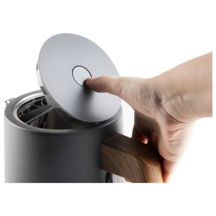 Bouilloire électrique - DOMO - DO9268WK - 2200 W - 1,7 L - Socle 360° - Noir / Bois Bouilloire électrique - DOMO - DO9268WK - 2200 W - 1,7 L - Socle 360° - Noir / Bois