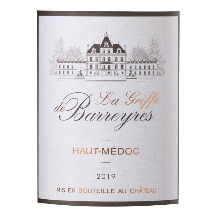 La Griffe de Barreyres 2019 Haut-Médoc - Vin rouge de Bordeaux