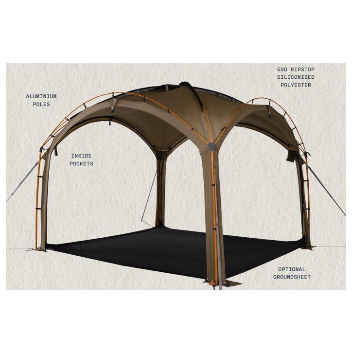 Tapis de sol - KAMPA - MOD 250 Dune - 2,50 x 2,50 m - Noir Tapis de sol - KAMPA - MOD 250 Dune - 2,50 x 2,50 m - Noir