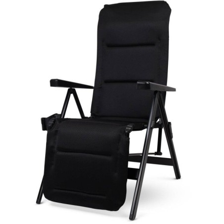 Chaise longue - DOMETIC - Gardina Lounger - Noir - Inclinable - Alumin