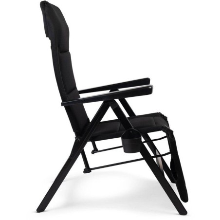 Chaise longue - DOMETIC - Gardina Lounger - Noir - Inclinable - Aluminium - Polyester SoftMesh