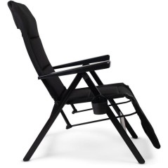 Chaise longue - DOMETIC - Gardina Lounger - Noir - Inclinable - Alumin