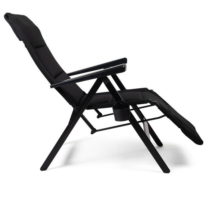 Chaise longue - DOMETIC - Gardina Lounger - Noir - Inclinable - Aluminium - Polyester SoftMesh