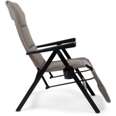 Chaise longue - DOMETIC - Gardina Lounger - Gris - Inclinable - Alumin
