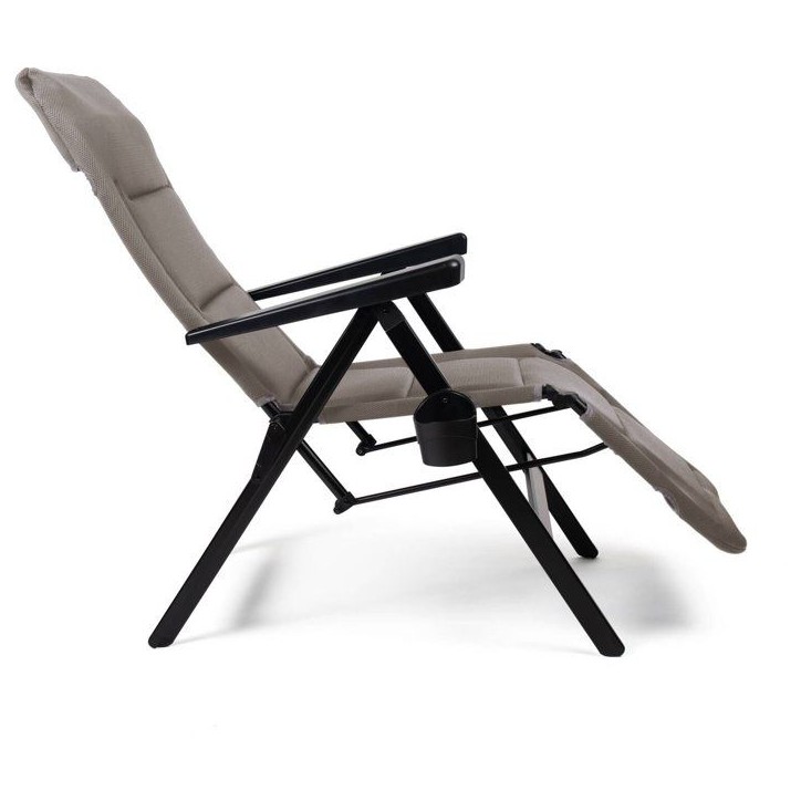 Chaise longue - DOMETIC - Gardina Lounger - Gris - Inclinable - Aluminium - Polyester SoftMesh Chaise longue - DOMETIC - Gardina Lounger - Gris - Inclinable - Aluminium - Polyester SoftMesh