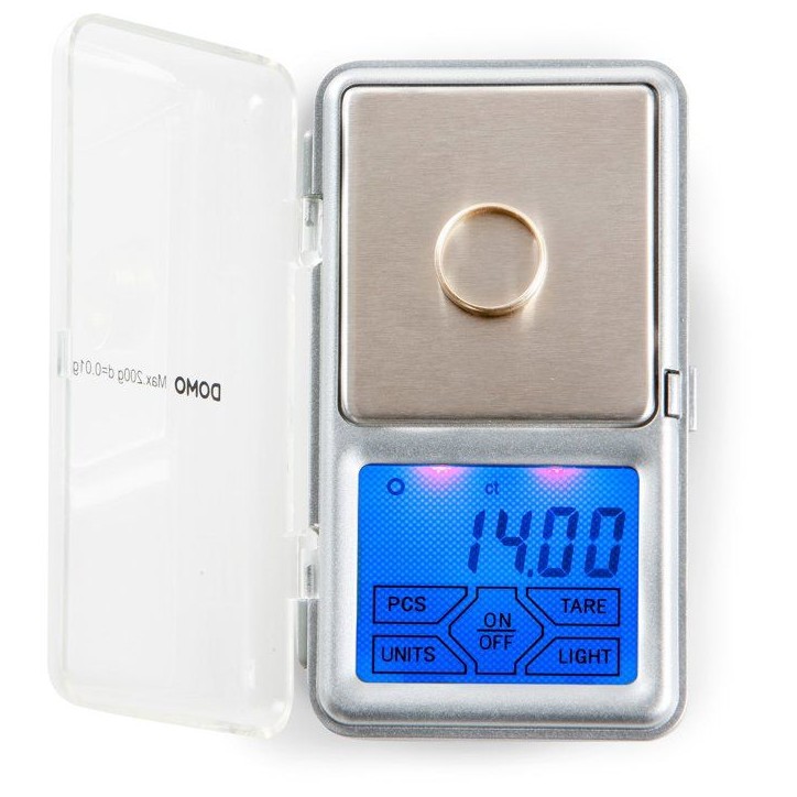 Balance de cuisine électronique - DOMO DO9096W - Graduation 0.01g - Portée 0.2kg - Affichage LED Balance de cuisine électronique - DOMO DO9096W - Graduation 0.01g - Portée 0.2kg - Affichage LED
