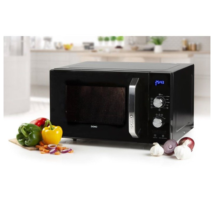 Micro-ondes - DOMO - DO2924 - Noir - 48,5 x 40,8 x 29,3 cm - 23L - 800 W - Monofonction - 5 niveaux de puissance Micro-ondes - DOMO - DO2924 - Noir - 48,5 x 40,8 x 29,3 cm - 23L - 800 W - Monofonction - 5 niveaux de puissance