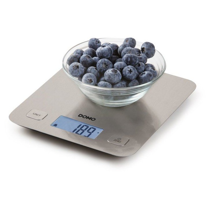 DOMO DO9239W - Balance culinaire éléctronique - Tare - Arret auto - Jusqu'a 1 gramme pres - Plateau de pesage inox DOMO DO9239W - Balance culinaire éléctronique - Tare - Arret auto - Jusqu'a 1 gramme pres - Plateau de pesage inox